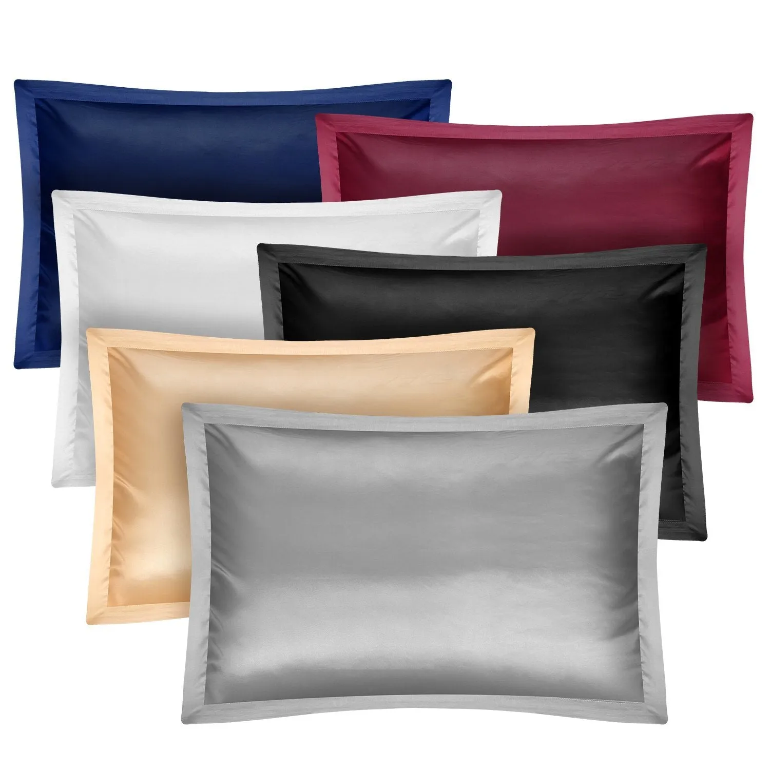 2-Pack: Soft Silky Satin Pillow Case