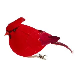 4" Cardinal Clip On Ornament