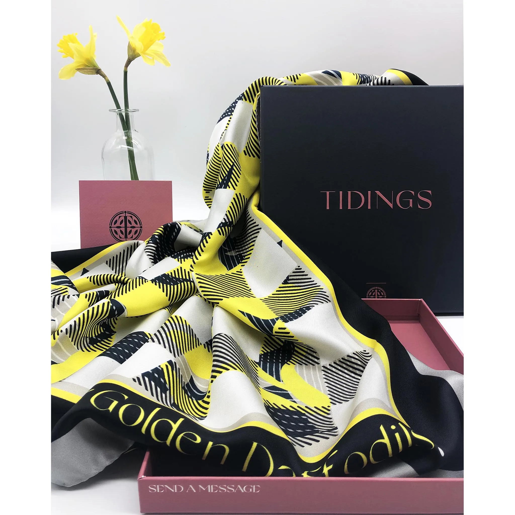 A Host of Golden Daffodils Silk Scarf