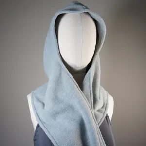 Accessories - Scarves - Hooded Wrap Scarf - Heather Gray