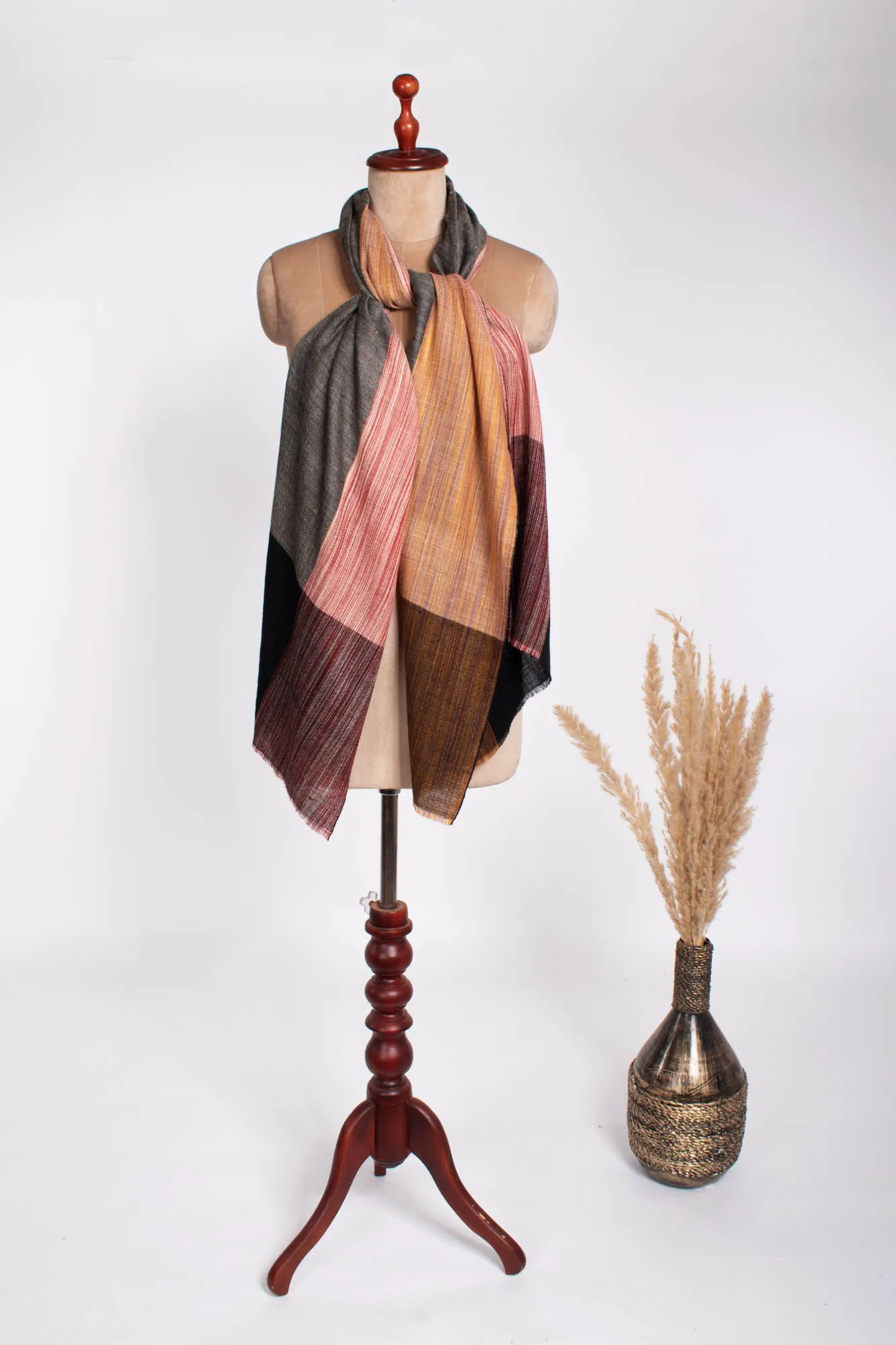 Artisan crafted Khadi Cashmere Scarf - TRAFFORD