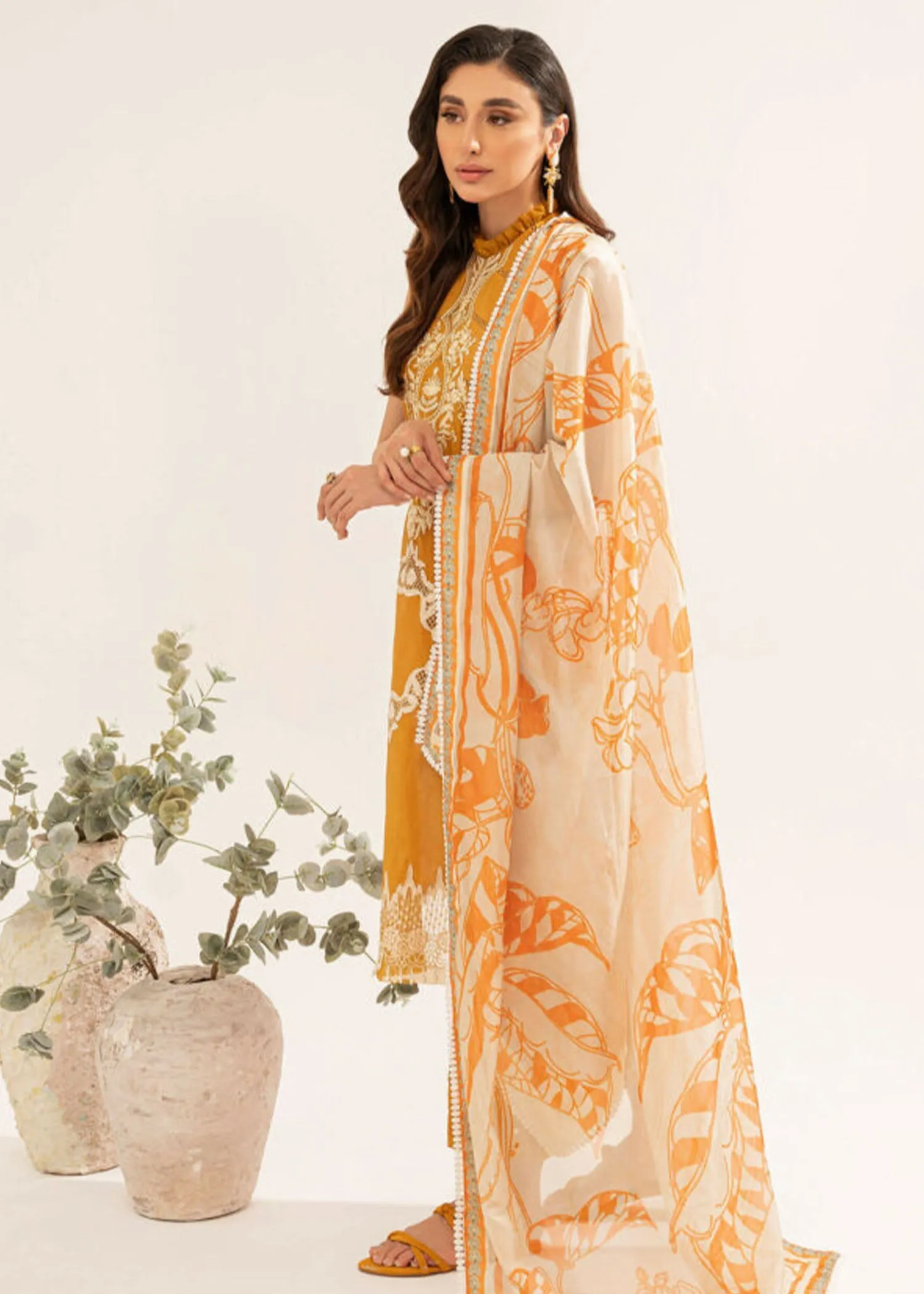 Asifa & Nabeel Leia Lawn Collection – MARIGOLD (LL-04)