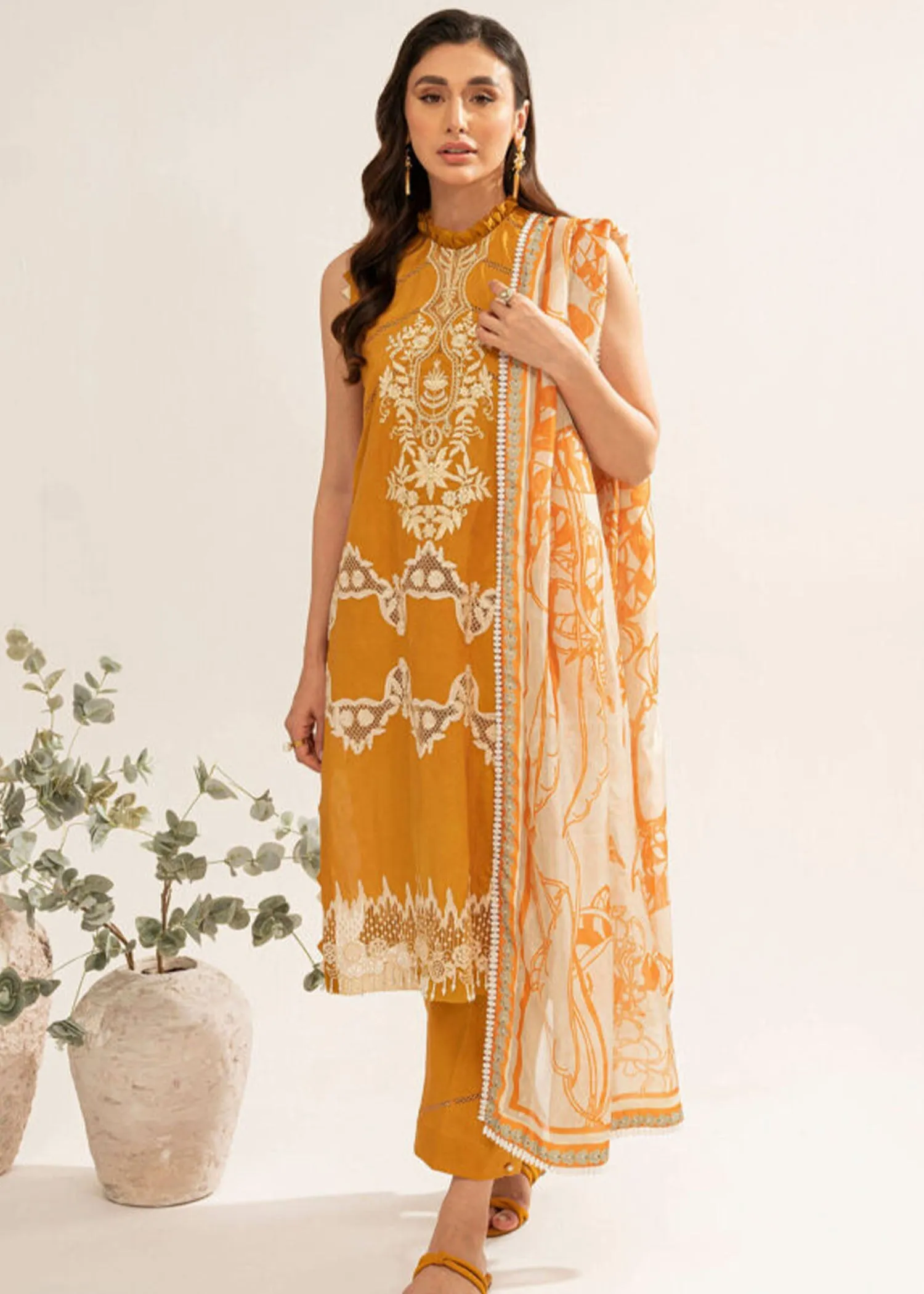 Asifa & Nabeel Leia Lawn Collection – MARIGOLD (LL-04)