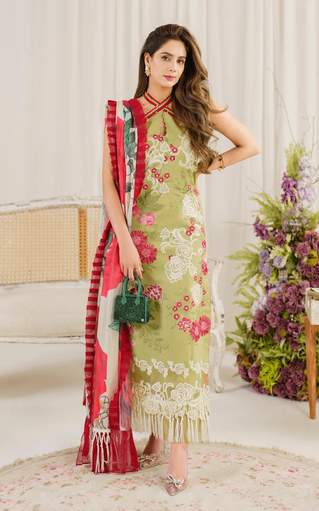 Asifa & Nabeel Pretty in Pink Luxury Lawn – Cosmos (PP-7)