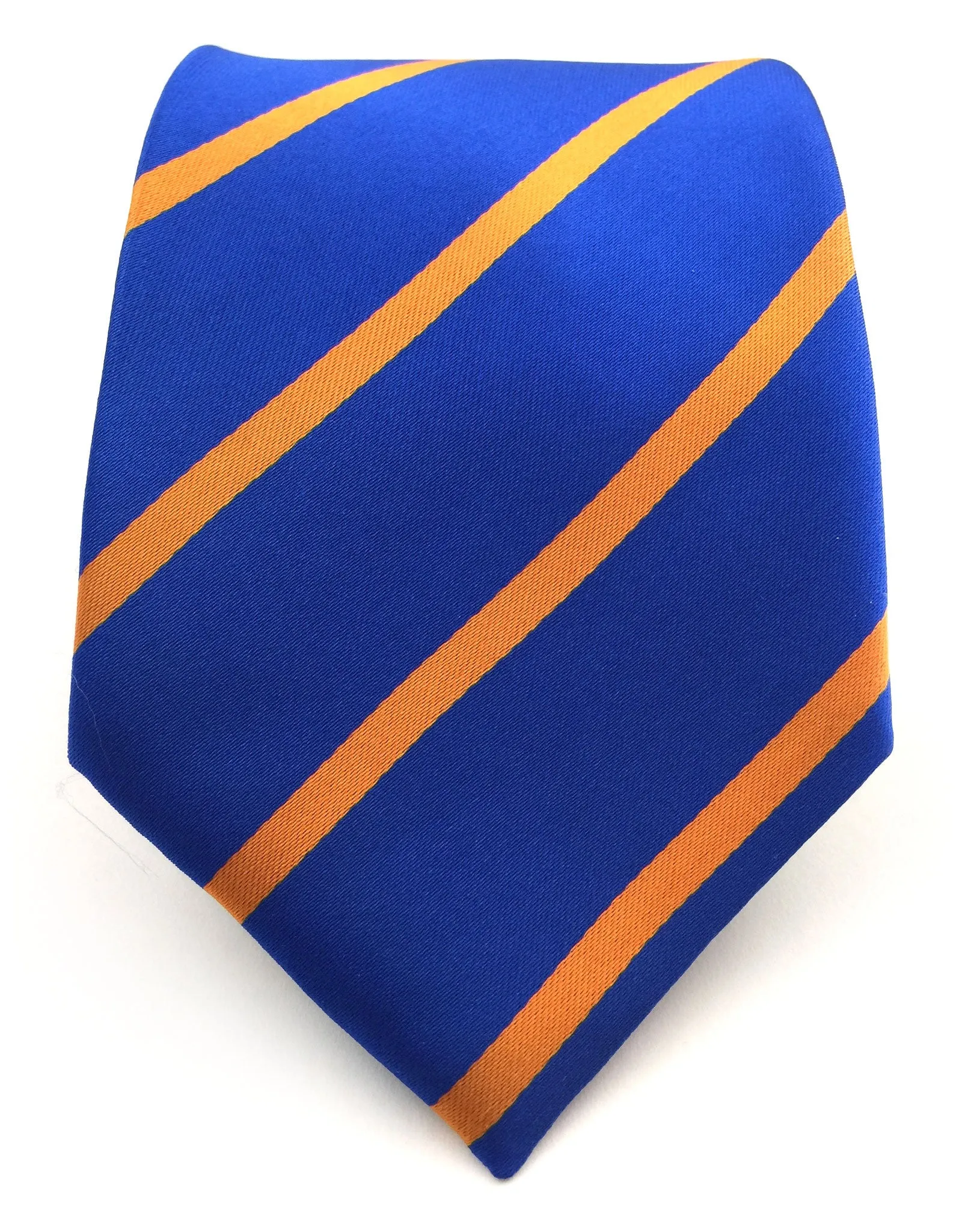 Blue & Orange Striped Tie