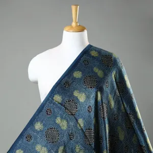 Blue - Modal Silk Ajrakh Print Fabric 25