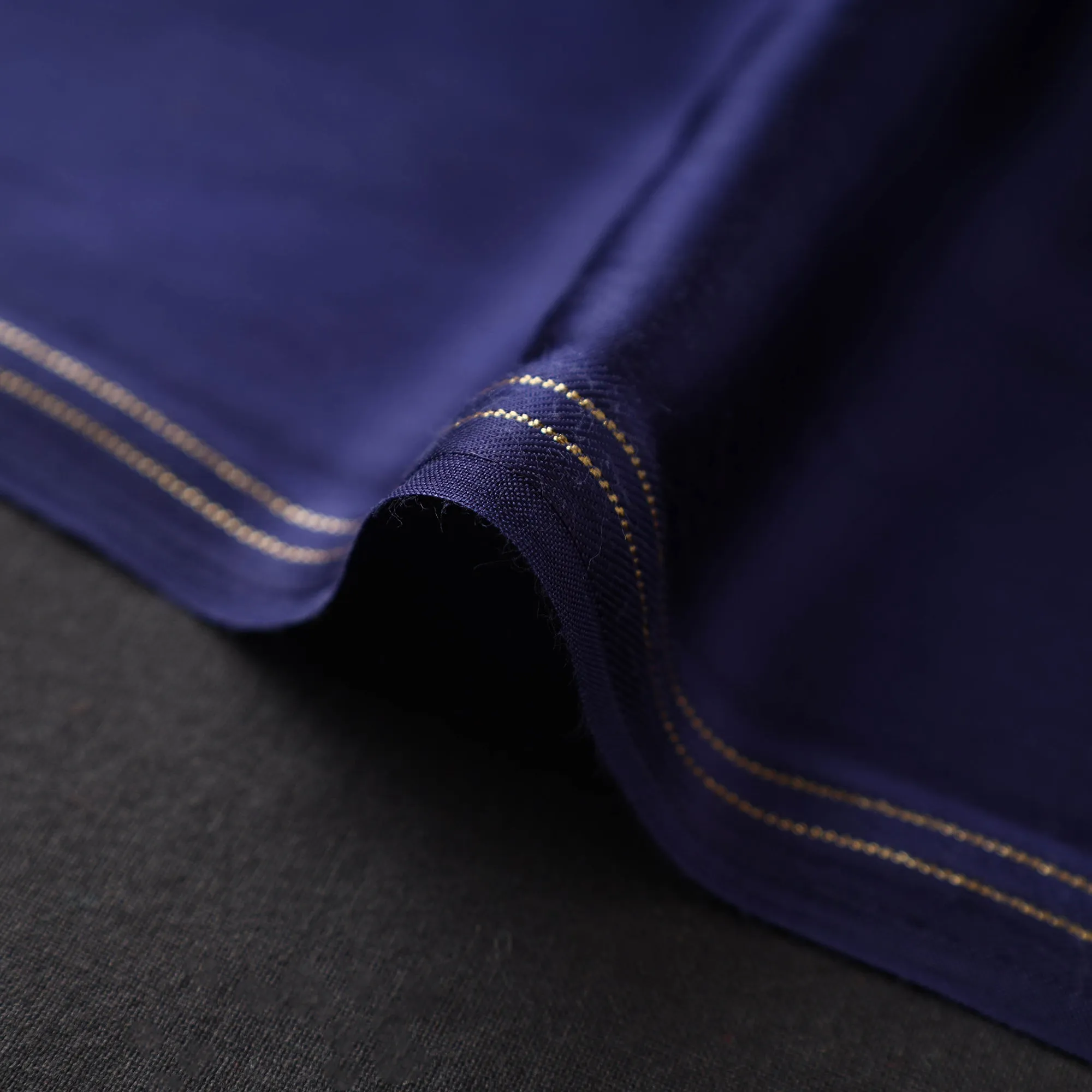 Blue - Pure Modal Silk Plain Fabric 01