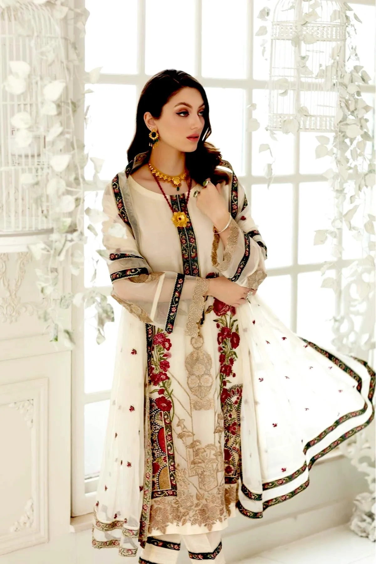 Charizma Chimmer Embroidered Chiffon Collection – CHM-32