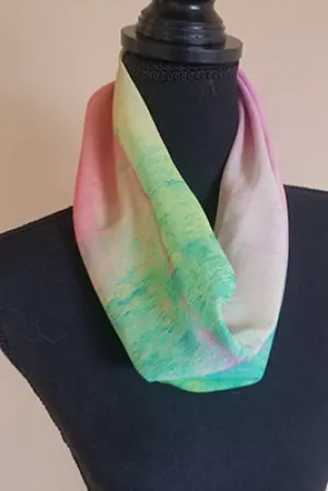 Chiffon Scarf - Pink Square