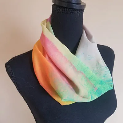 Chiffon Scarf - Pink Square