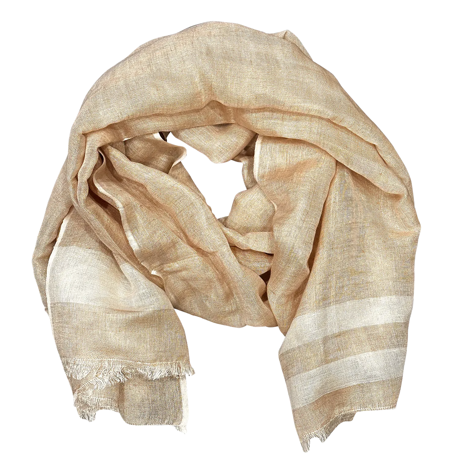 Chloe & Lex - Linen Scarf with Fresh Stripes