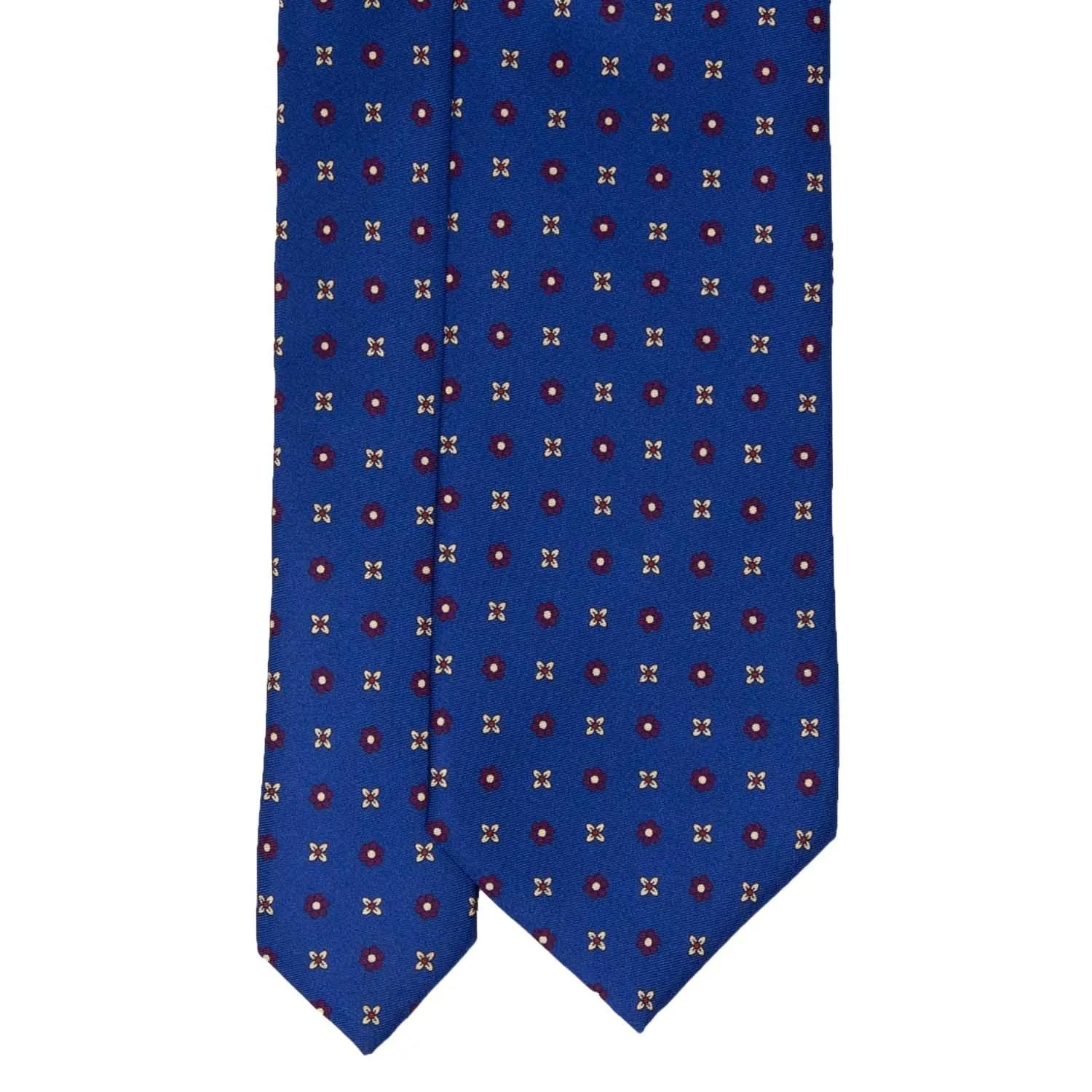 Cravatta in Seta - ROYAL BLUE PATTERNS SQUARE