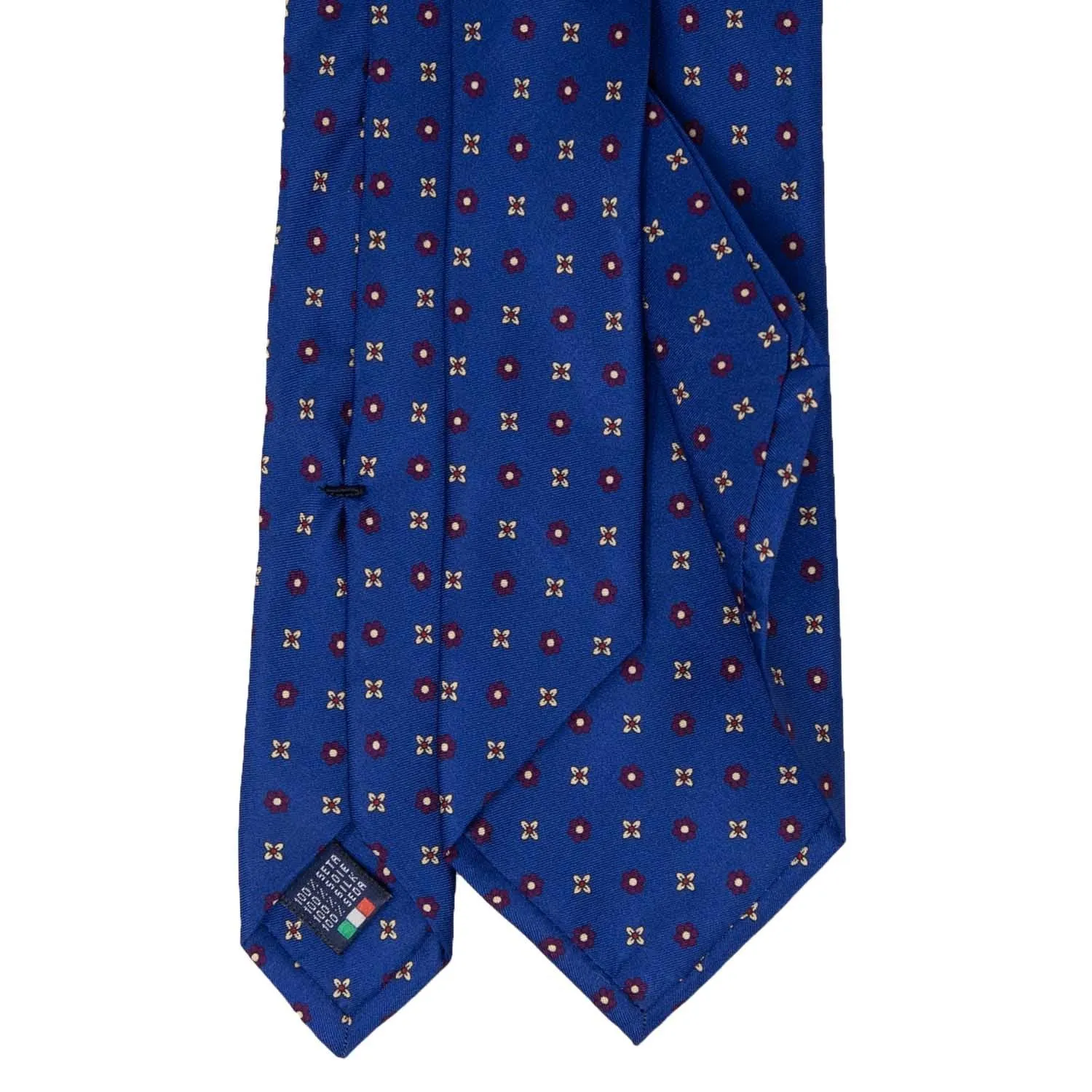 Cravatta in Seta - ROYAL BLUE PATTERNS SQUARE