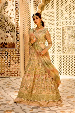 Crimson X Saira Shakira Wedding Collection – 1A - Sheeshay Hazaron - Blush