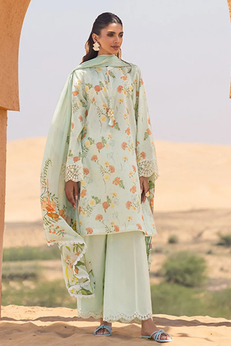 Cross Stitch Eid Lawn Edit – AQUA GLAZE-3 PIECE PRINTED LAWN SUIT