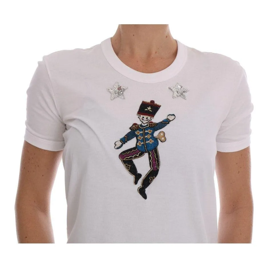 Dolce & Gabbana Sequined Fairy Tale Cotton T-Shirt