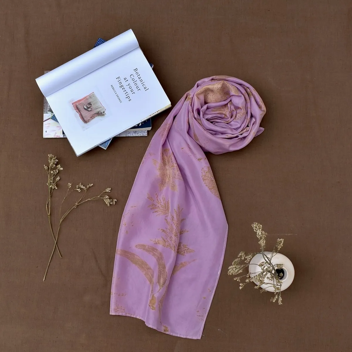 Eco-Printed Silk Scarves