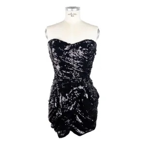 Elisabetta Franchi Sleeveless Sequined Bow Dress