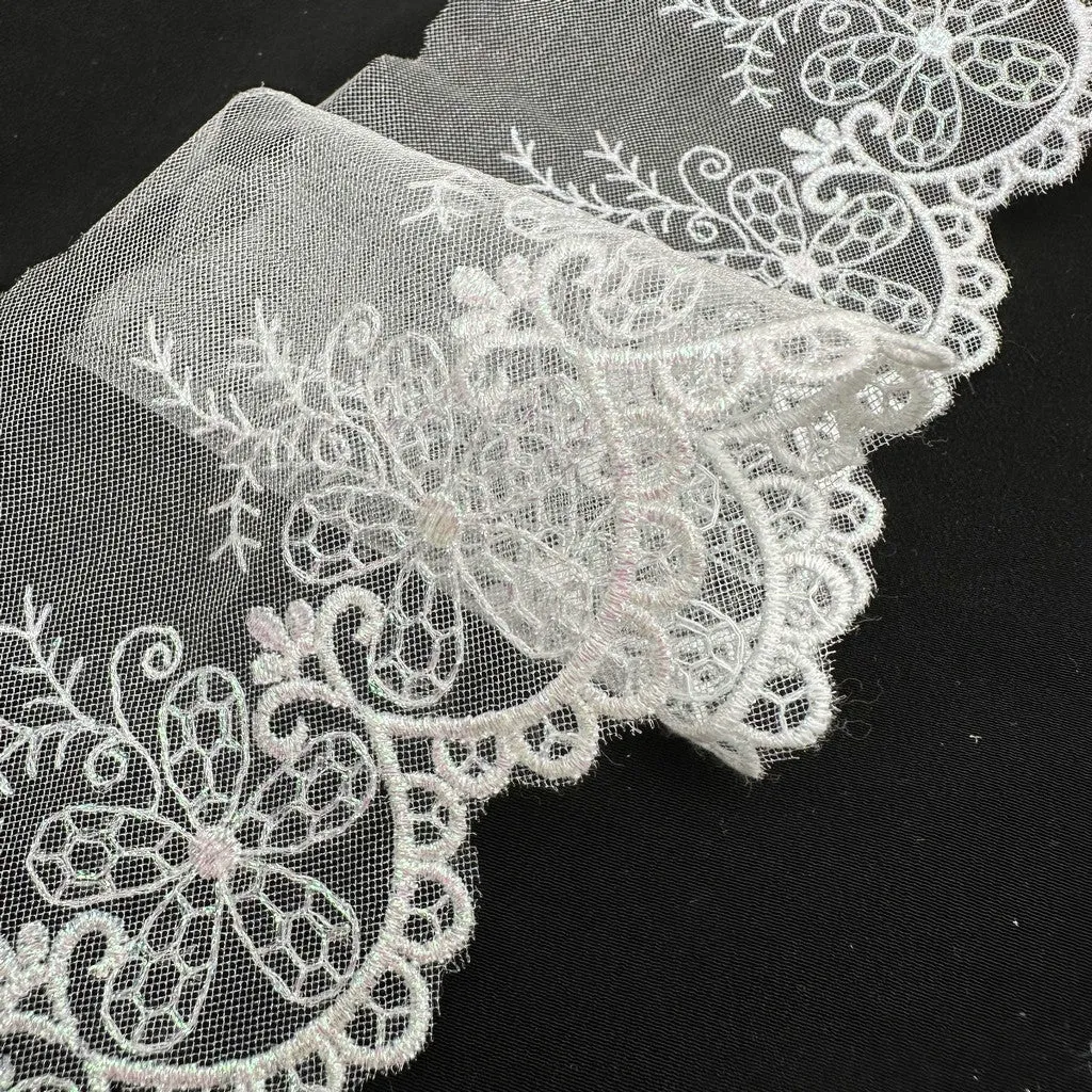 Embroidery lace with cotton fabric NF3B11 1475