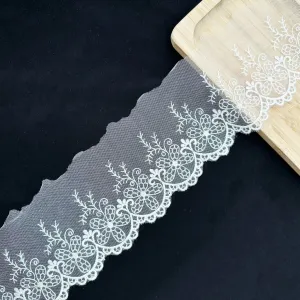 Embroidery lace with cotton fabric NF3B11 1475