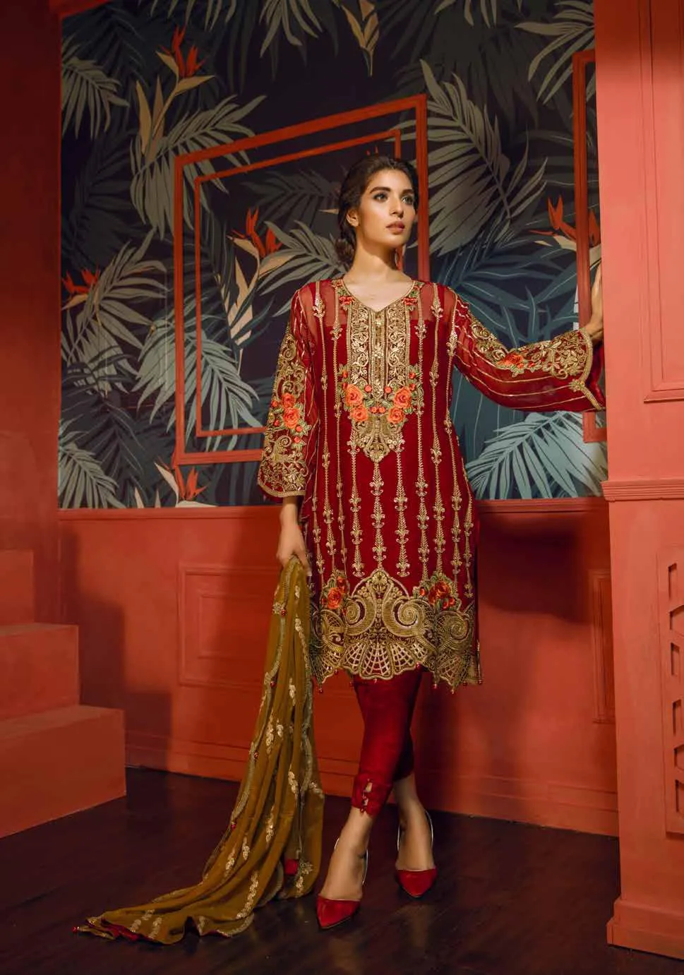 Eshaal Embroidered Luxury Chiffon Collection Vol-2 by Emaan Adeel – EA08