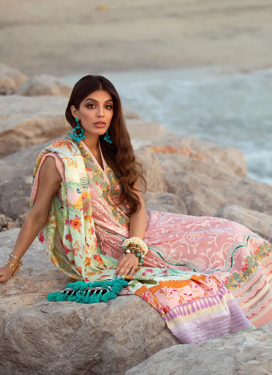 Farah Talib Aziz Luxury Lawn Collection 2022 – Aruba Rose