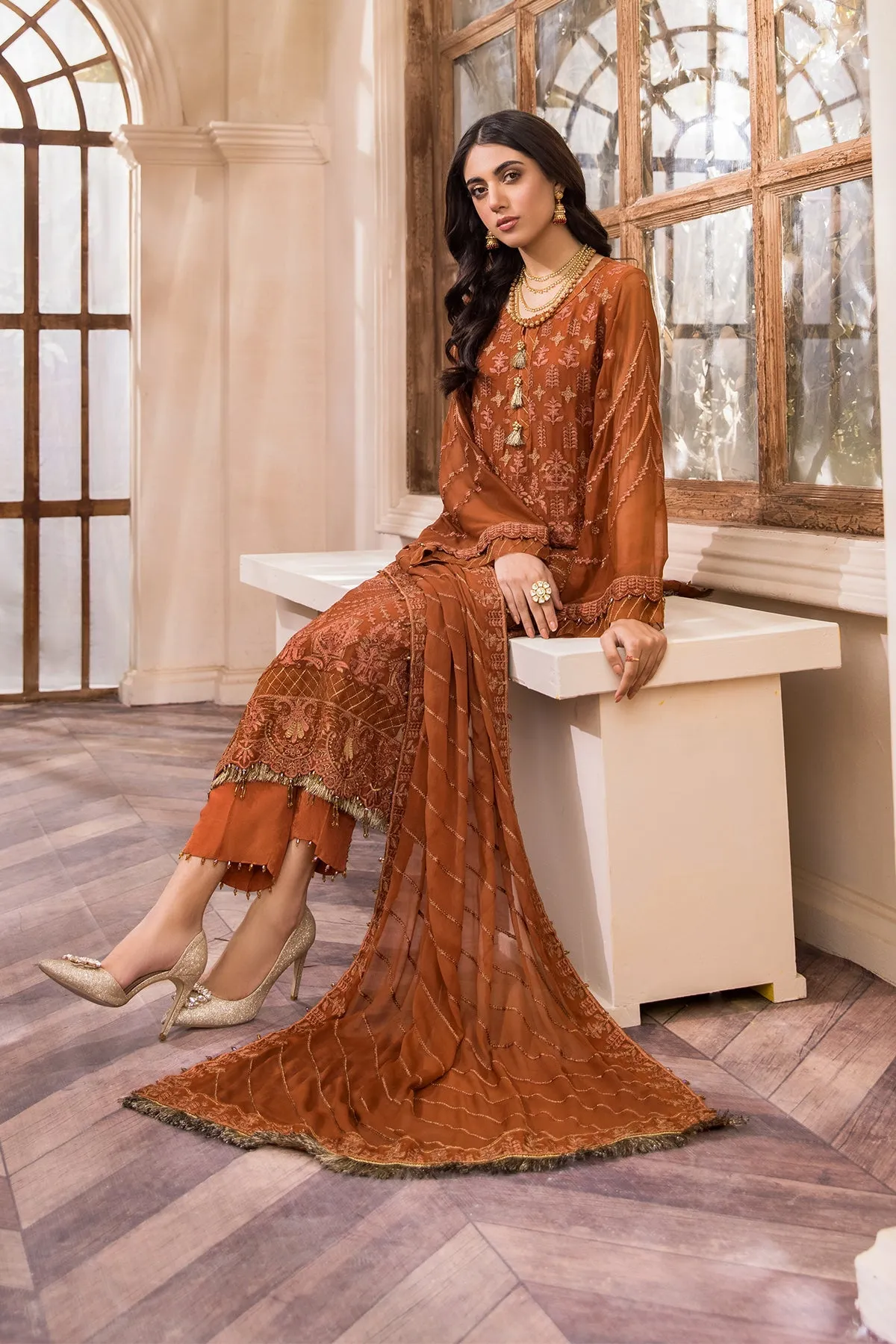 Farasha Embroidered Luxury Chiffon Collection 2022 – HARMONY