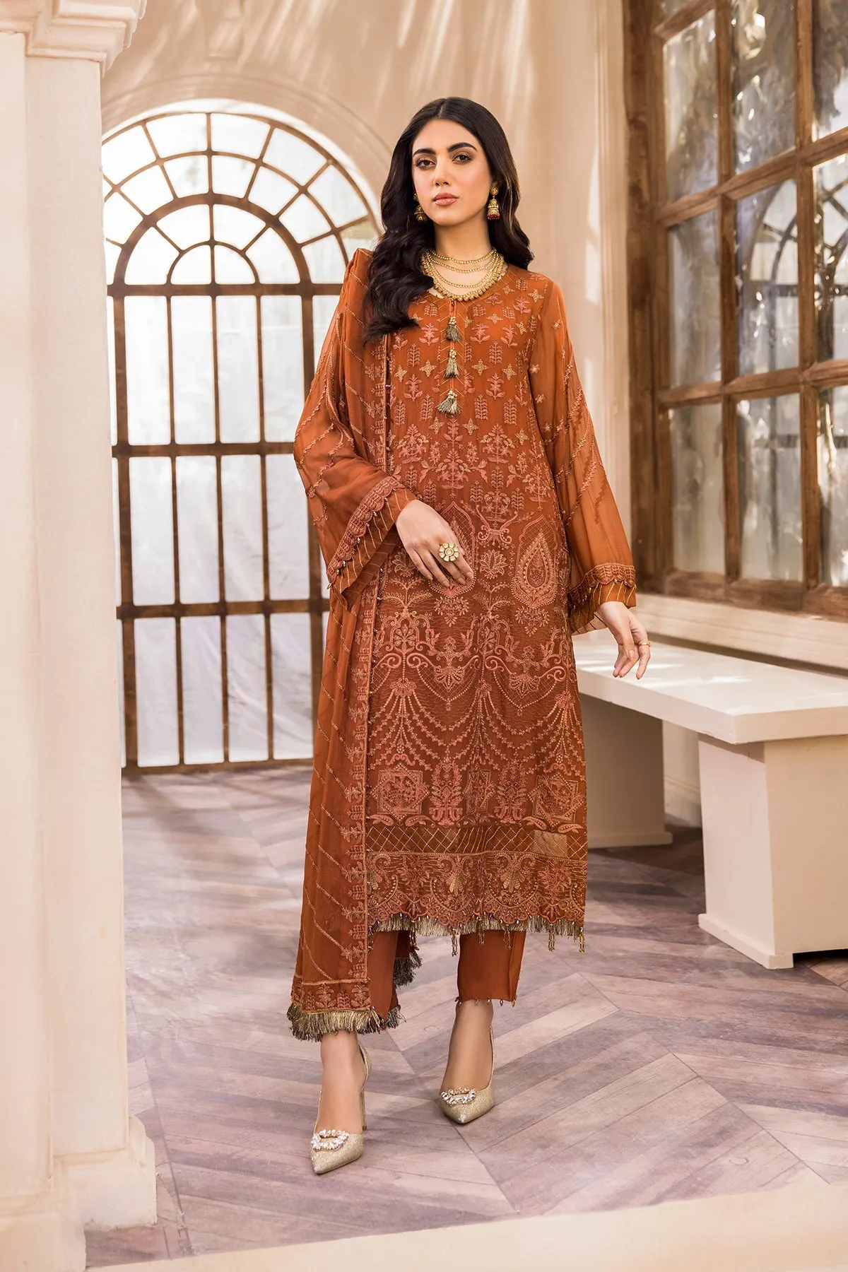 Farasha Embroidered Luxury Chiffon Collection 2022 – HARMONY