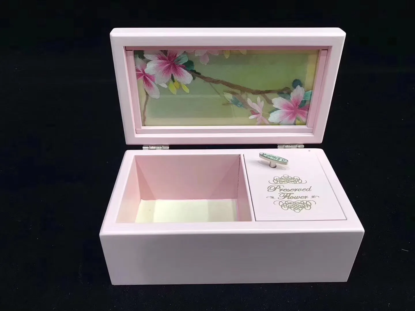 Fashion Hand double side Su Embroidery makeup box dressing case