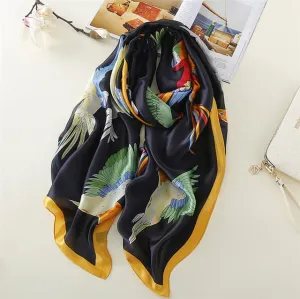 Fashion Silk Scarf Printed Bandana Shawl #5056