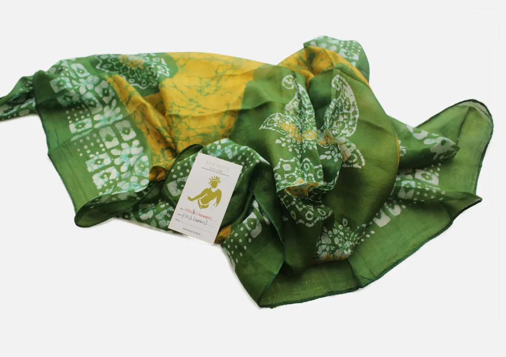 Fashionable Printed Square Summer Silk Scarves