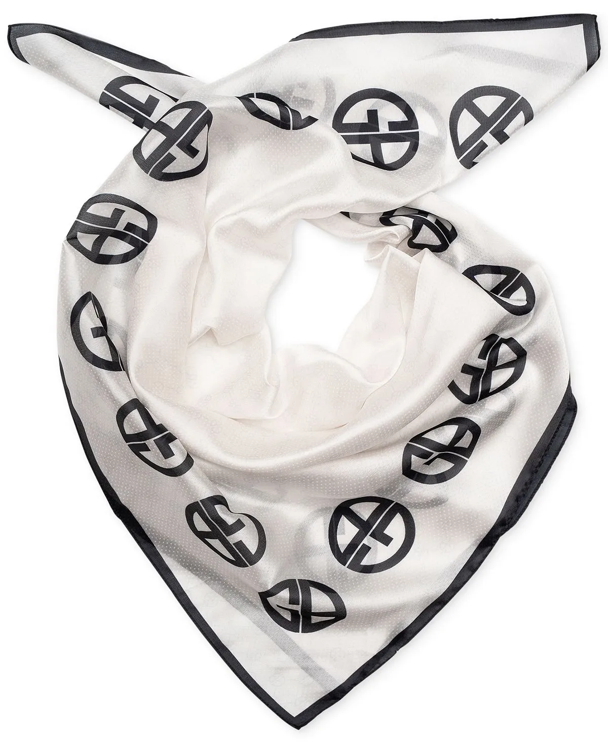 Giani Bernini Women's Silk Square Scarf with Signature Logo