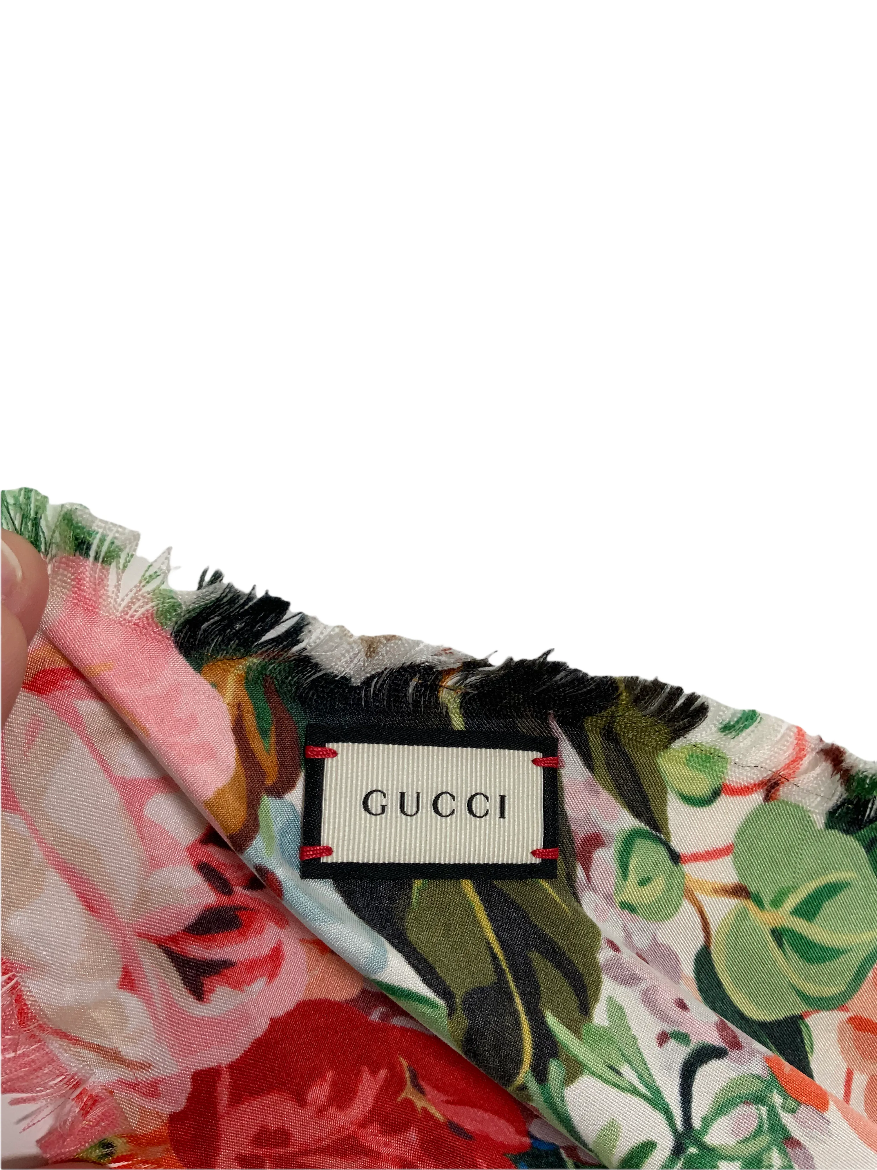 Gucci Josephine Floral Print Silk Scarf NEW