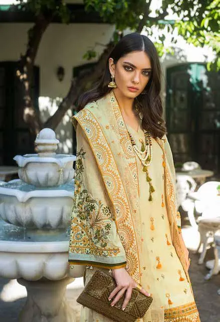 Gul Ahmed Glamorous Luxury Limited Eid Edition 2019 – 3 PC Embroidered Suit EA-74