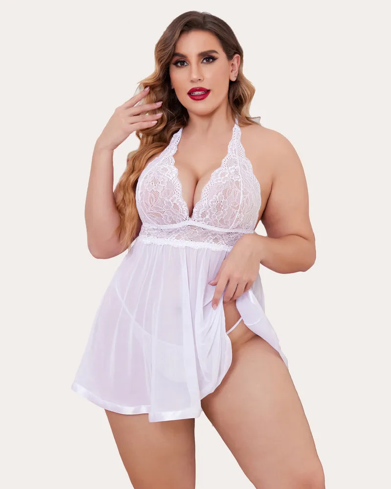 Halloween Plus Size Babydoll Lingerie