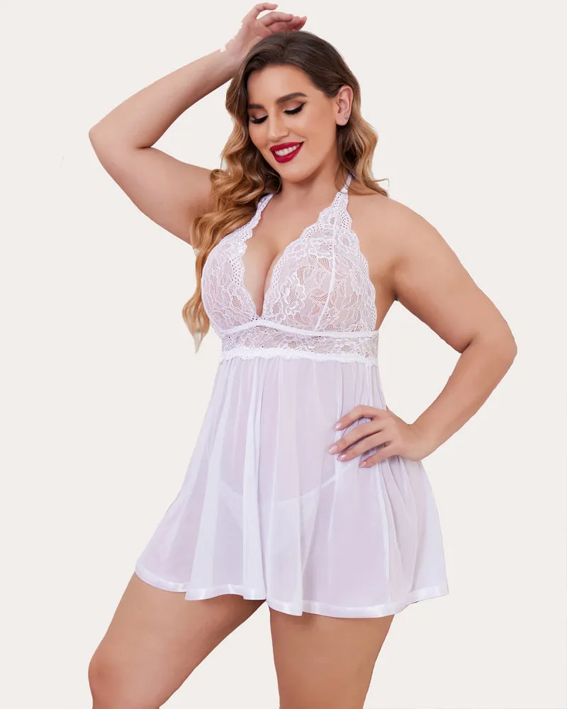 Halloween Plus Size Babydoll Lingerie