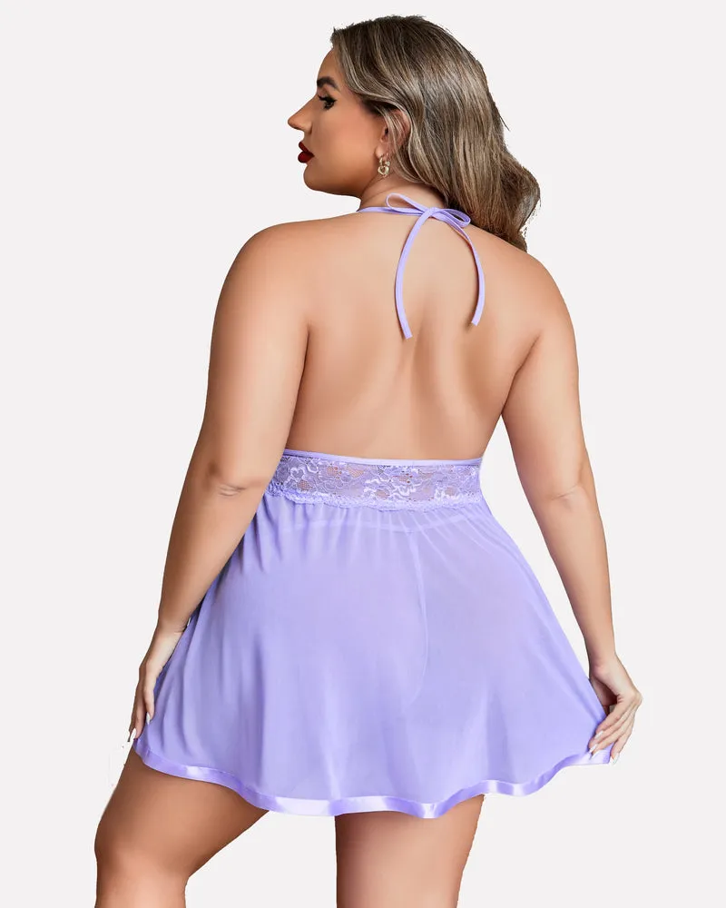 Halloween Plus Size Babydoll Lingerie