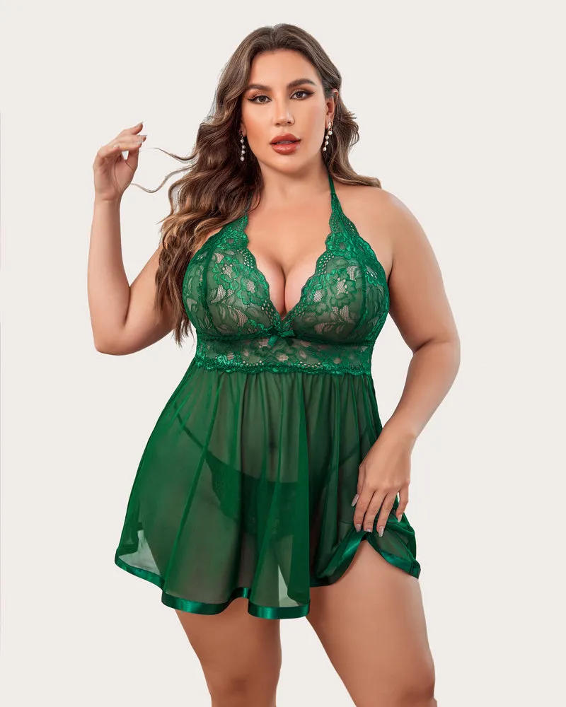 Halloween Plus Size Babydoll Lingerie