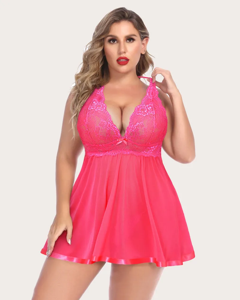 Halloween Plus Size Babydoll Lingerie