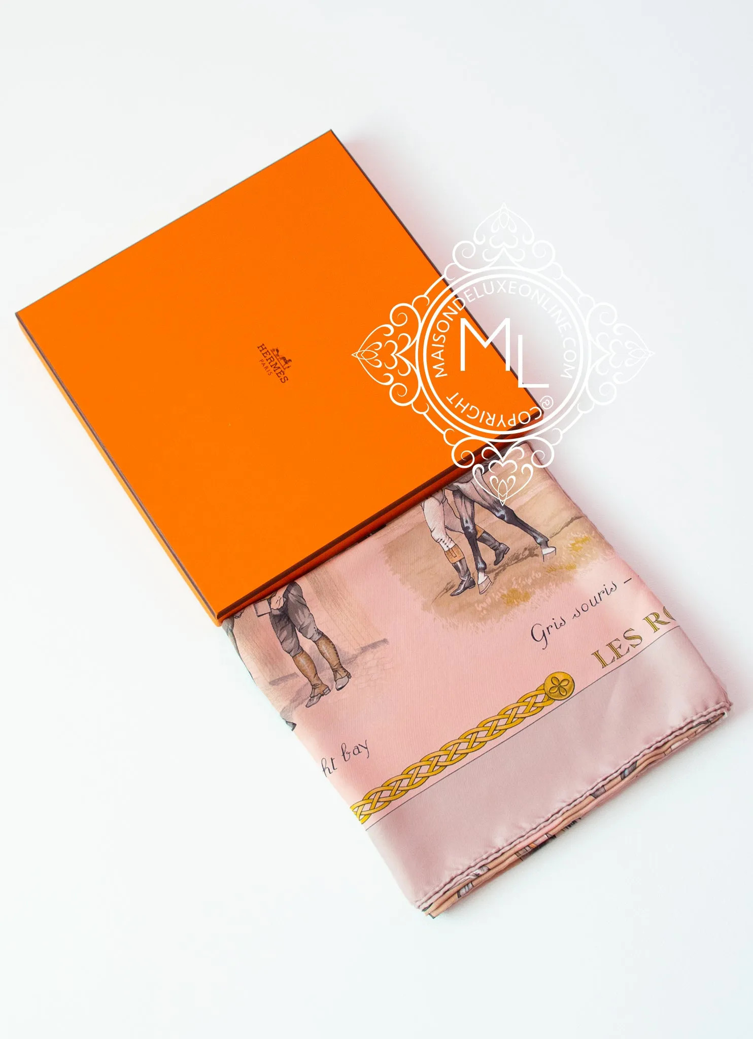 Hermes Pink Dip Dye Surteint Silk 90 cm Les Robes Scarf