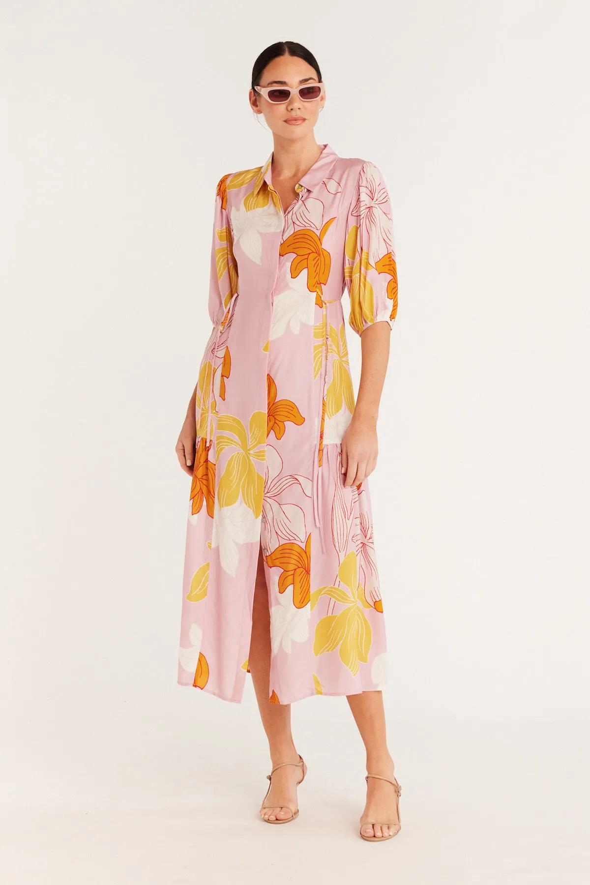 Iris Dress - Pink Floral