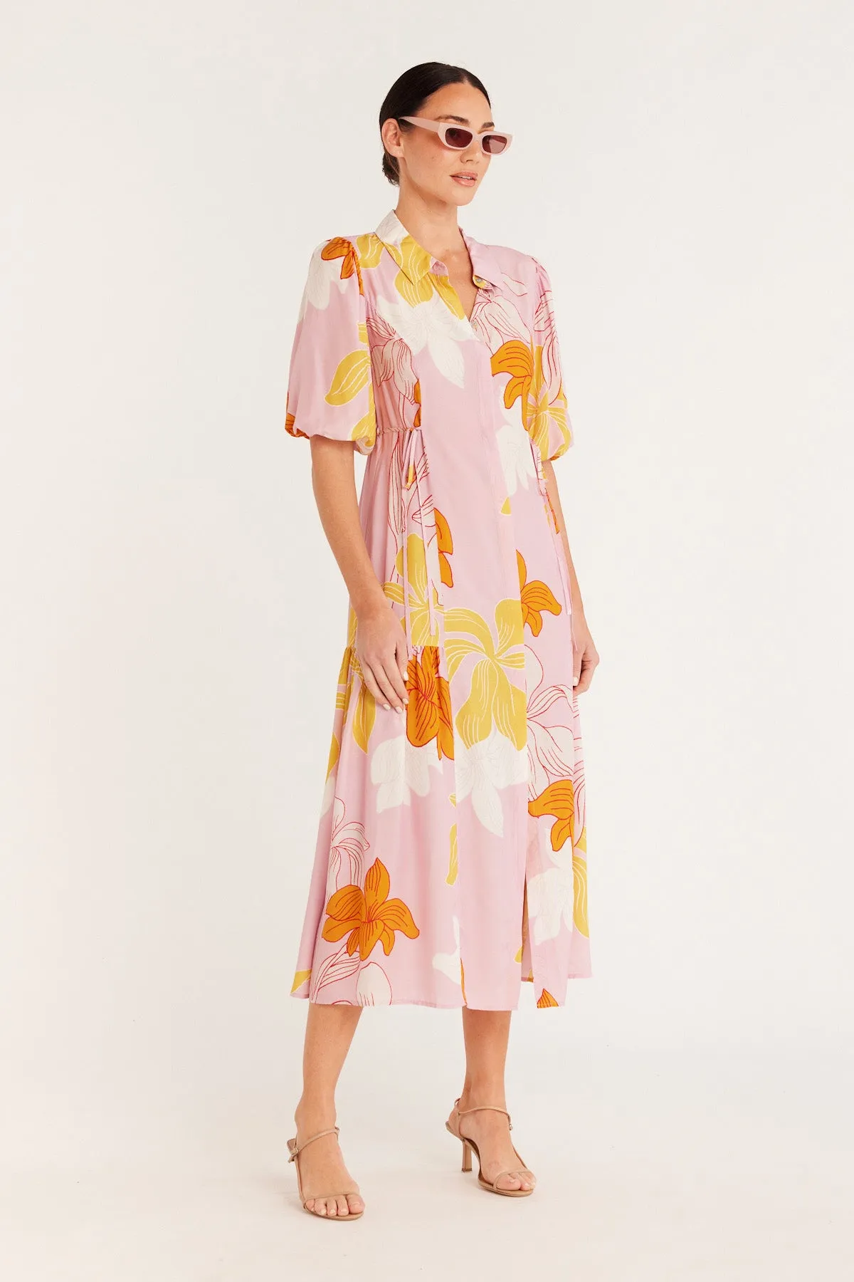 Iris Dress - Pink Floral