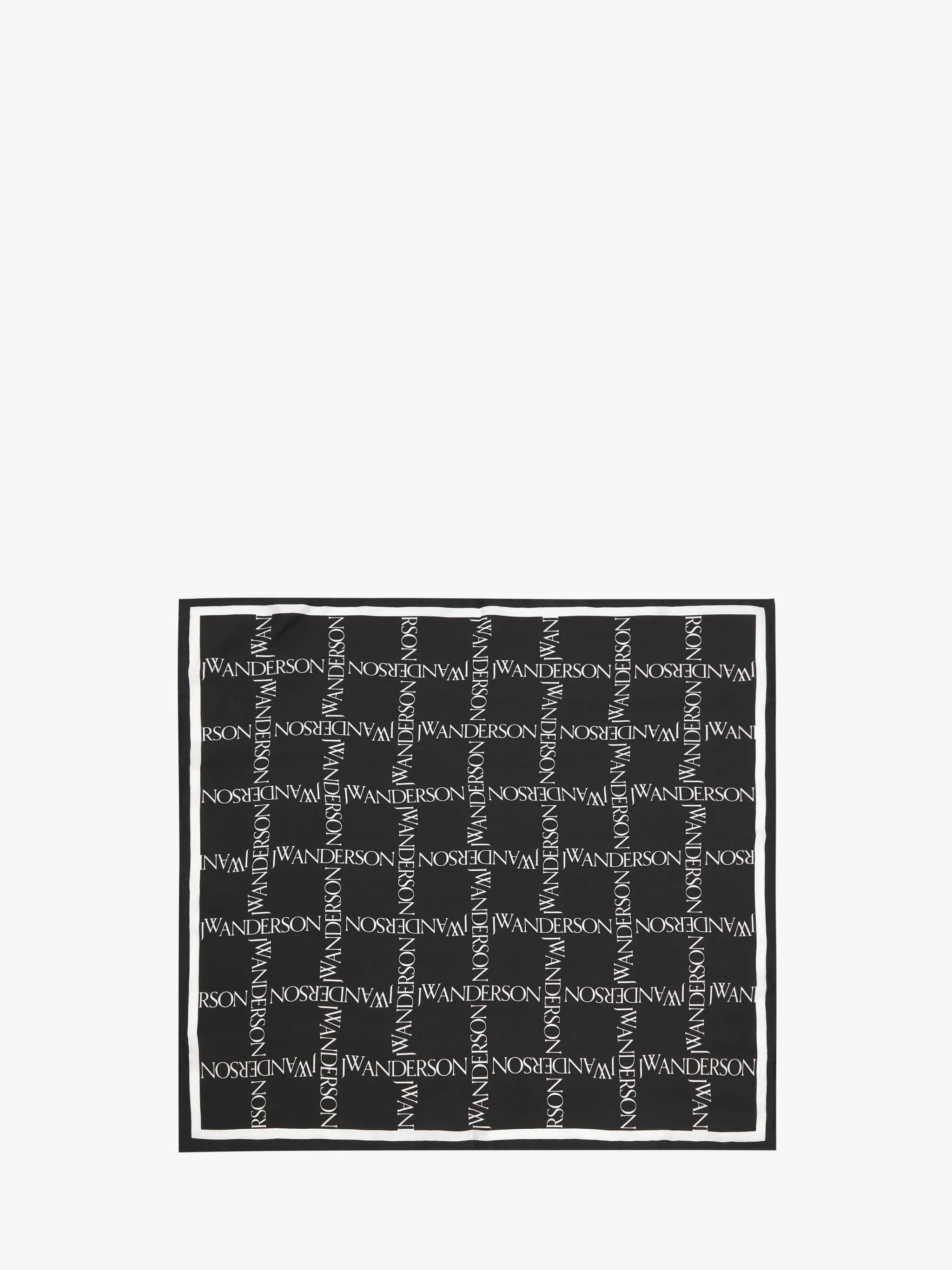 JW Anderson Logo Silk Scarf, White