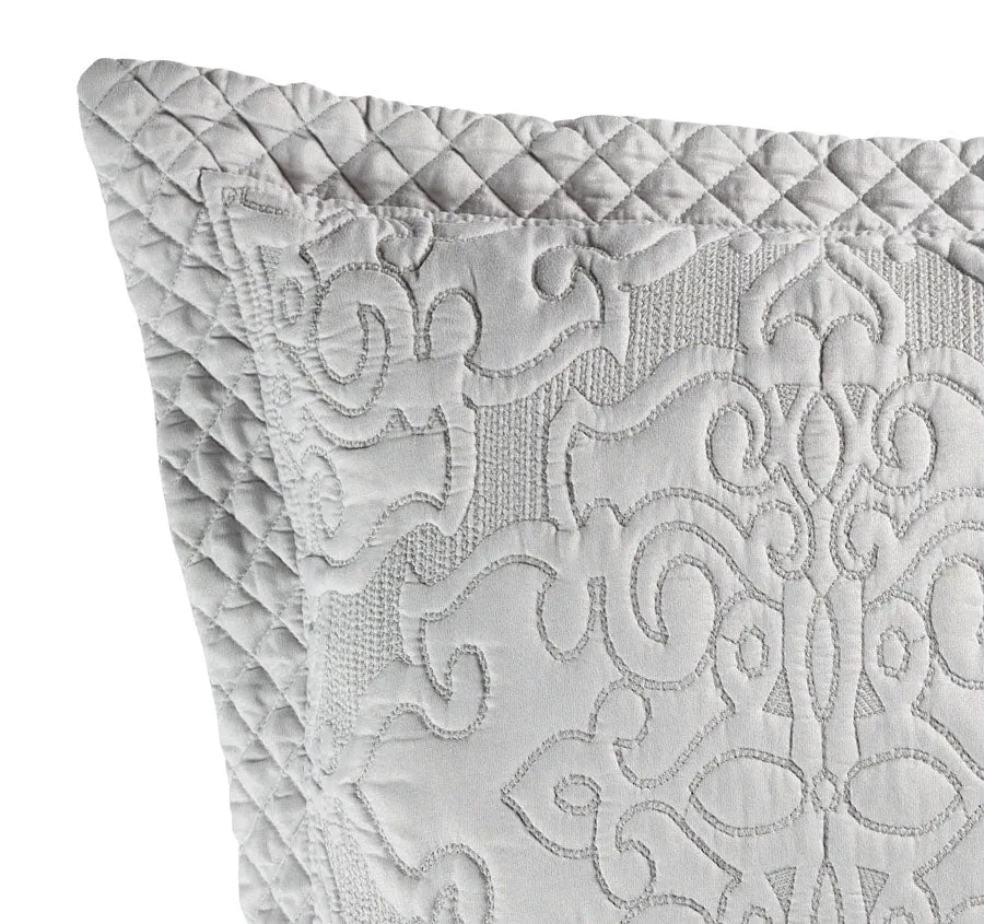 Laurent 43x43cm Filled Cushion Silver