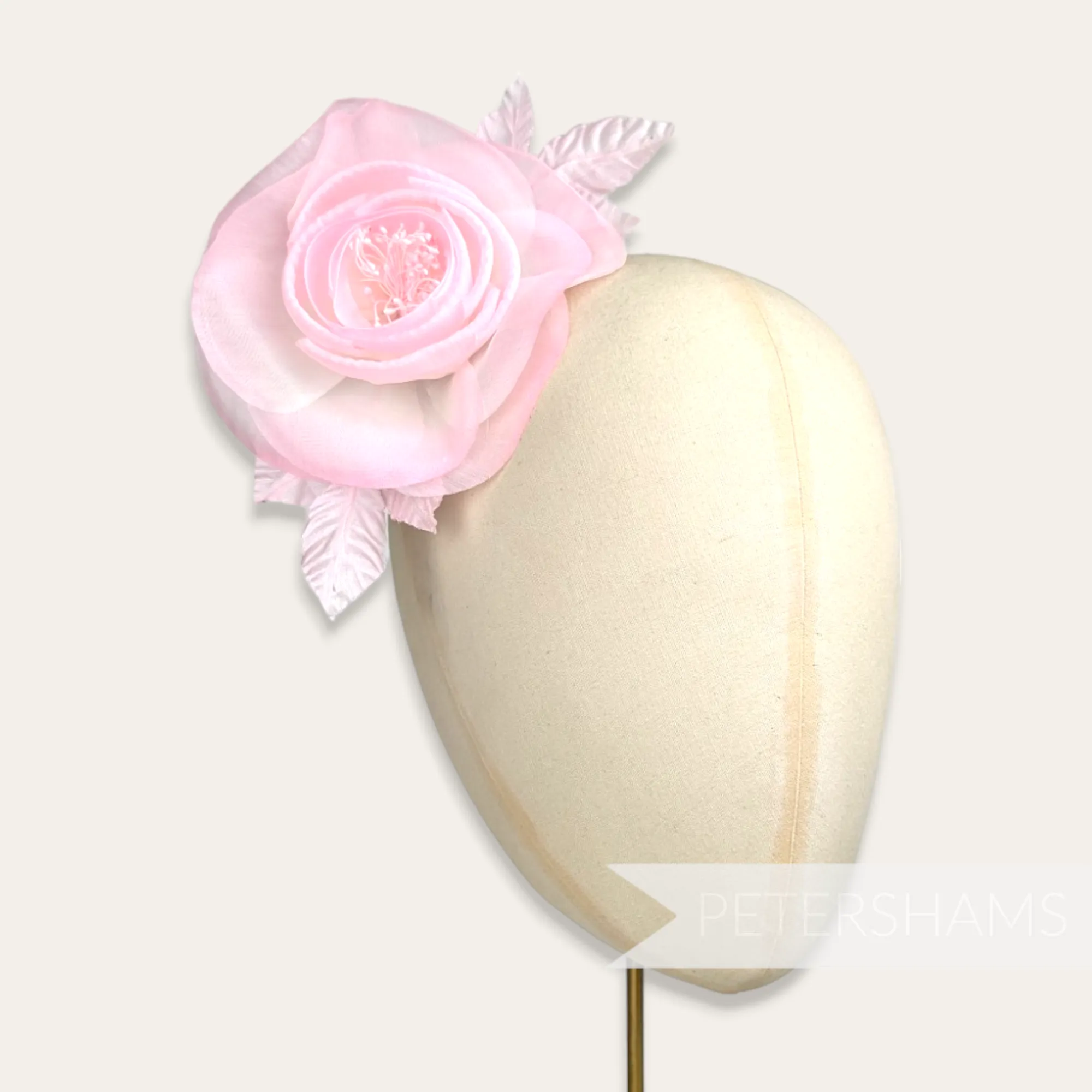 'Lisa' Silk Camillia Millinery Flower Hat Mount