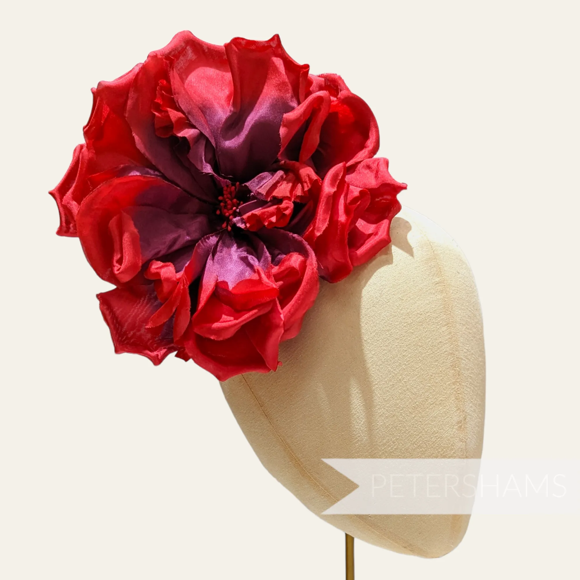 'Lucinda' Extra Large Silk 20cm Rose Millinery Flower