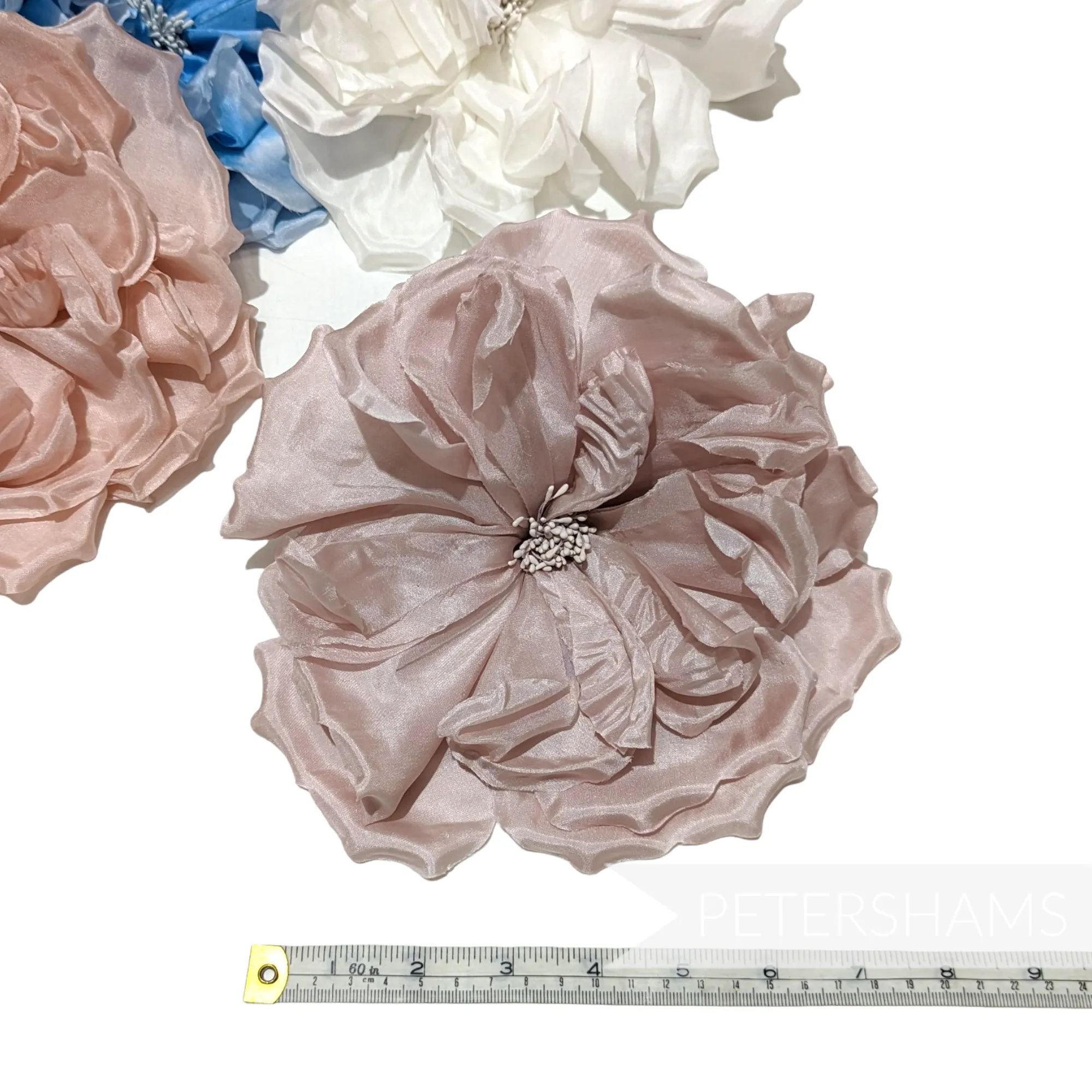 'Lucinda' Extra Large Silk 20cm Rose Millinery Flower