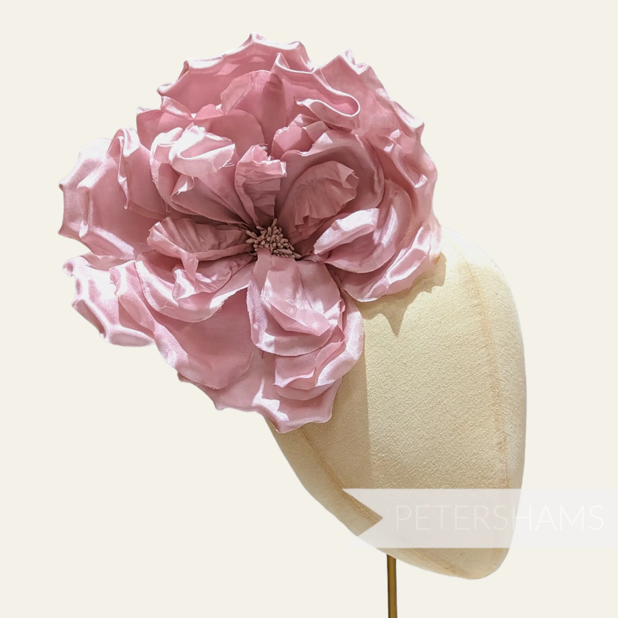 'Lucinda' Extra Large Silk 20cm Rose Millinery Flower