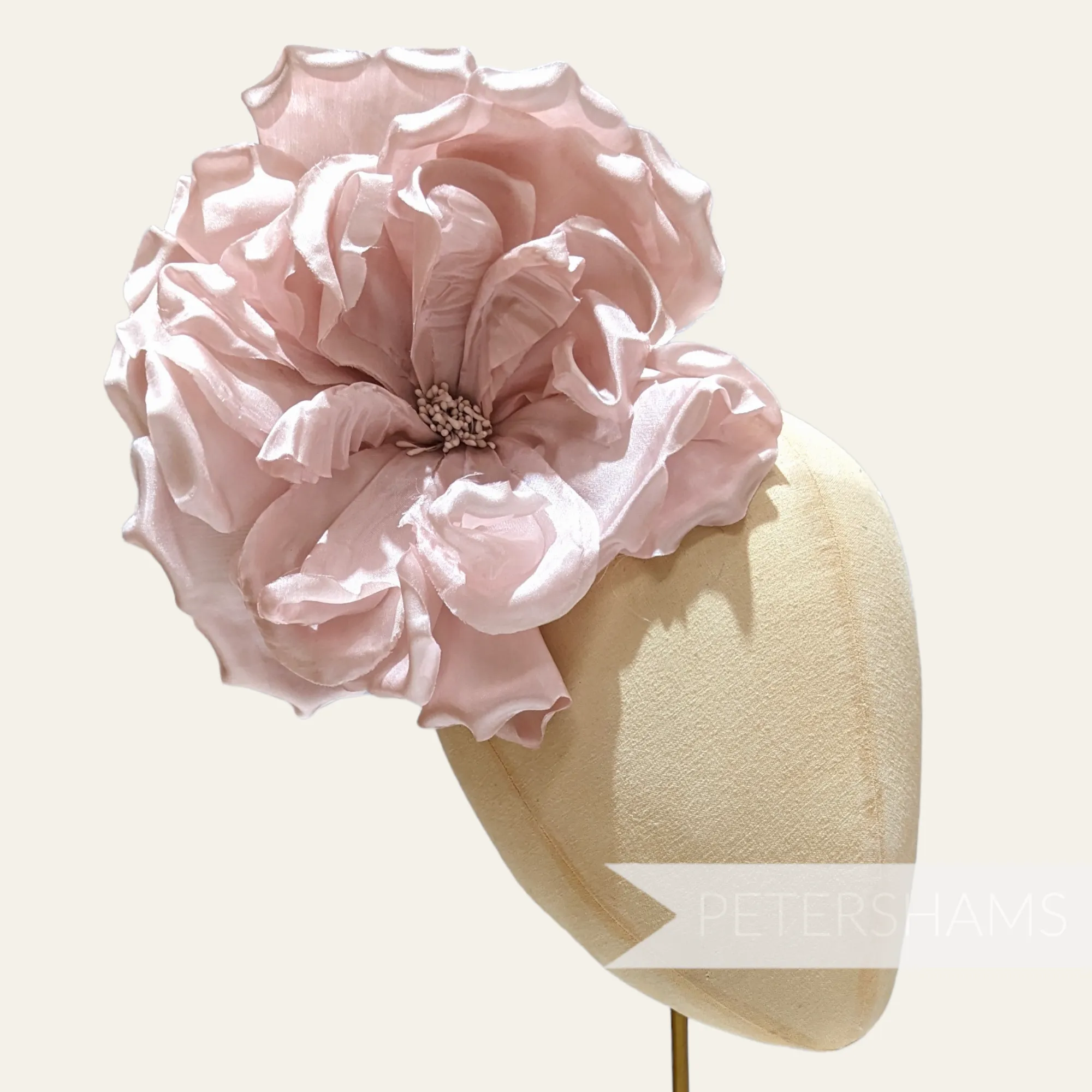 'Lucinda' Extra Large Silk 20cm Rose Millinery Flower