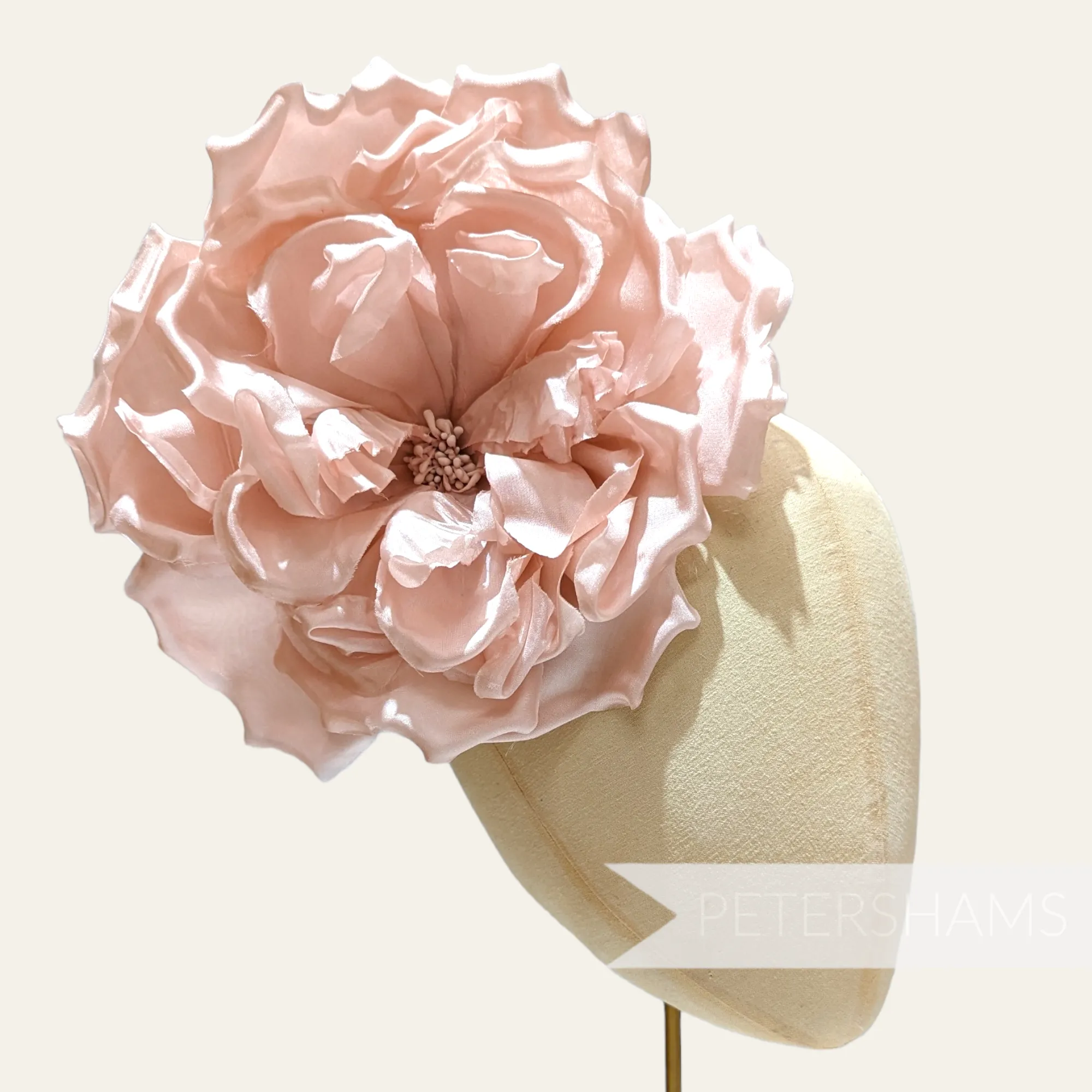 'Lucinda' Extra Large Silk 20cm Rose Millinery Flower